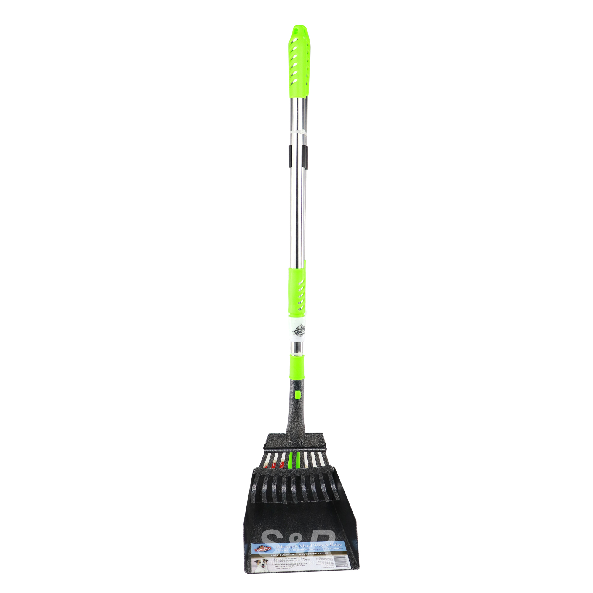 Spotty Telescopic Metal Tray and Rake 1 set Spotty Telescopic Metal Tray and Rake 1 set